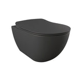 Franco Anthracite Wall Hung Combined Bidet Toilet With Soft Close Seat - www.ultrabathroom.com