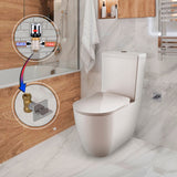 Franco Closed Couple Combined Bidet Toilet With Soft Close Seat - www.ultrabathroom.com