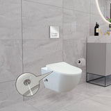 Franco Integrated Rimless Hot and Cold Wall Hung Combined Bidet Toilet With Soft Close Seat - www.ultrabathroom.com