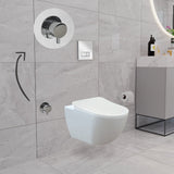 Franco Rimless Wall Hung Combined Bidet Toilet With Soft Close Seat - www.ultrabathroom.com