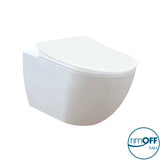 Franco Rimless Wall Hung Combined Bidet Toilet Soft Close Seat