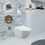 Franco Wall Hung Combined Bidet Toilet With Soft Close Seat