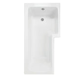 L - Shaped Shower Bath 1700 mm - Right Handed - www.ultrabathroom.com