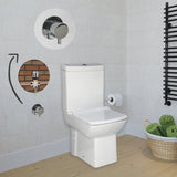Laura Closed Couple Combined Bidet Toilet With Soft Close Seat - www.ultrabathroom.com