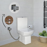 Laura Closed Couple Combined Bidet Toilet With Soft Close Seat - www.ultrabathroom.com