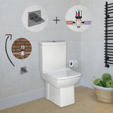 Laura Closed Couple Combined Bidet Toilet With Soft Close Seat - www.ultrabathroom.com