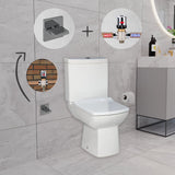 Laura Open Back Combined Bidet Toilet With Soft Close Seat - www.ultrabathroom.com