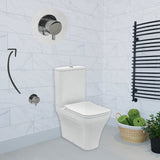 Likya Closed Couple Combined Bidet Toilet With Soft Close Seat