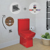 Laura RED Closed Couple Combined Bidet Toilet With Soft Close Seat