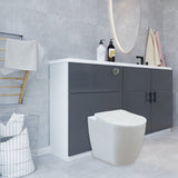 Modern Comfort Height Back to Wall Combined Bidet Toilet with Soft Close Lid - www.ultrabathroom.com