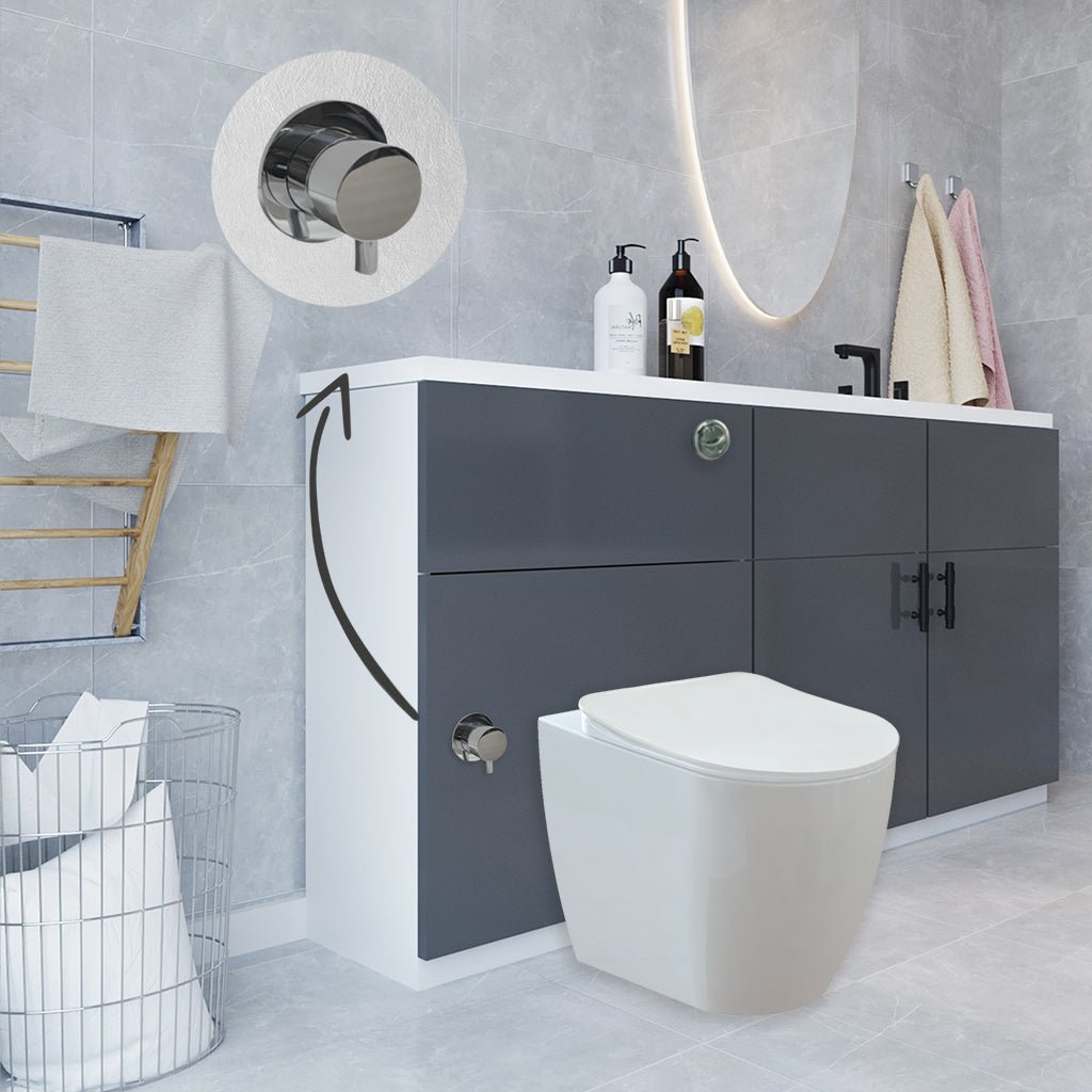 Modern Comfort Height Back to Wall Combined Bidet Toilet with Soft Close Lid - www.ultrabathroom.com