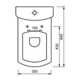 Natura Modern Combined Bidet Toilet With Soft Close Seat - www.ultrabathroom.com