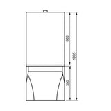 Natura Modern Combined Bidet Toilet With Soft Close Seat - www.ultrabathroom.com