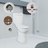 Prem Comfort Height Closed Couple Combined Bidet Toilet With Soft Close Seat
