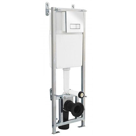 Premier Dual Flush Concealed WC Cistern with Wall Hung Frame Including Dual Push Plate - www.ultrabathroom.com