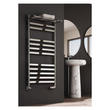 Reina Alento Wide Polished Finish Stainless Steel Radiator - www.ultrabathroom.com