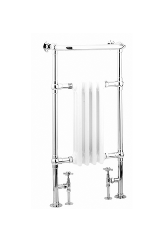 Reina Alicia 952mm x 479mm Chrome Finish Traditional Radiator - www.ultrabathroom.com
