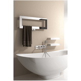 Reina Bivano 800mm x 300mm Polished Finished Stainless Steel Designer Towel Rail - www.ultrabathroom.com