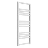 Reina Bolca Vertical Aluminium Designer Towel Rails in White Finish - www.ultrabathroom.com