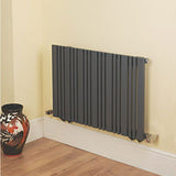 Reina Bonera Horizontal Anthracite Finish Designer Radiator - www.ultrabathroom.com