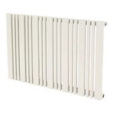 Reina Bonera Horizontal White Finish Designer Radiator - www.ultrabathroom.com