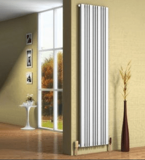 Reina Bonera Vertical White Finish Designer Radiator - www.ultrabathroom.com