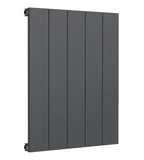 Reina Casina Horizontal Single Panel White / Anthracite Finish Aluminium Designer Radiators - www.ultrabathroom.com