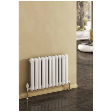 Reina Coneva Horizontal Anthracite / White Designer Radiators - www.ultrabathroom.com