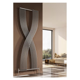 Reina Dimaro Vertical 1760mm x 620mm White / Anthracite / Chrome Designer Radiator - www.ultrabathroom.com