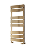 Reina Fermo Vertical Aluminium Designer Towel Rails in Satin Bronze Finish - www.ultrabathroom.com