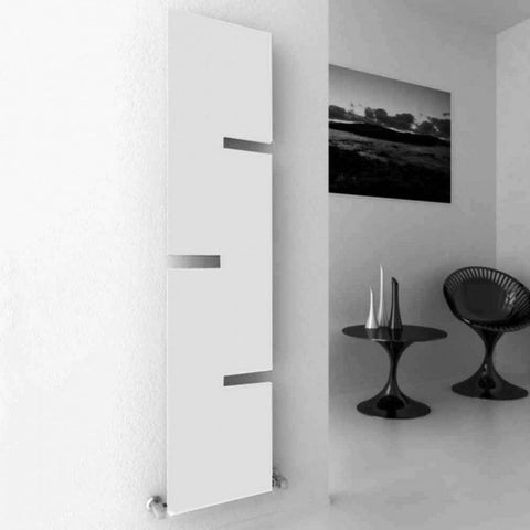 Reina Fiore Vertical Panel Designer Radiator in White Finish - www.ultrabathroom.com