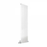 Reina Flat Vertical Single Panel White Finish Designer Radiator - www.ultrabathroom.com