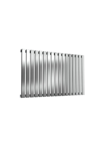 Reina Flox Horizontal Single Panel in Satin/Polished Finish Stainless Steel Designer Radiator - www.ultrabathroom.com