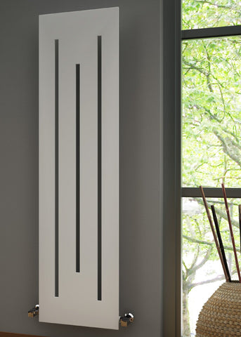 Reina Line Vertical Panel Designer Radiator in White Finish - www.ultrabathroom.com