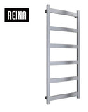 Reina Mina Vertical Polished / Brushed Finish Stainless Steel Designer Radiators - www.ultrabathroom.com