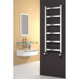 Reina Mina Vertical Polished / Brushed Finish Stainless Steel Designer Radiators - www.ultrabathroom.com