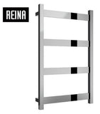 Reina Mina Vertical Polished / Brushed Finish Stainless Steel Designer Radiators - www.ultrabathroom.com