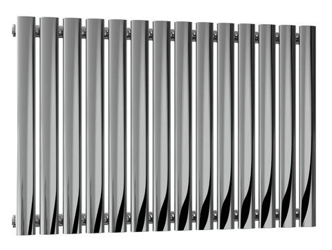 Reina Nerox Horizontal Single Panel Polished Finish Stainless Steel Designer Radiator - www.ultrabathroom.com