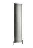 Reina Nerox Vertical Double Panel Polished Finish Stainless Steel Designer Radiator - www.ultrabathroom.com