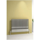 Reina Neva Horizontal Chrome Finish Designer Radiator - www.ultrabathroom.com