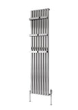 Reina Neval Vertical Single Aluminium Designer Radiators in White / Anthracite Finish - www.ultrabathroom.com
