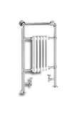 Reina Oxford Vertical 960mm x 500mm Chrome Finish Traditional Radiator - www.ultrabathroom.com