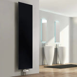 Reina Slimline Vertical Flat Panel Anthracite Finish Designer Radiator - www.ultrabathroom.com