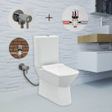 Rimova RIMLESS Closed Couple Combined Bidet Toilet With Soft Close Seat - www.ultrabathroom.com