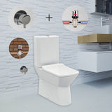 Rimova RIMLESS Closed Couple Combined Bidet Toilet With Soft Close Seat - www.ultrabathroom.com