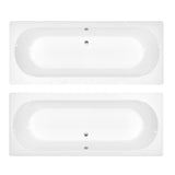 Round Double Ended Bath 1800 x 800mm - www.ultrabathroom.com