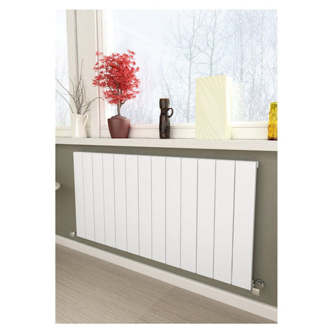 Sanica Cordoba Horizontal Aluminium Radiators White / Anthracite - www.ultrabathroom.com