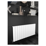 Sanica Malaga Horizontal Aluminium Radiators White / Anthracite - www.ultrabathroom.com