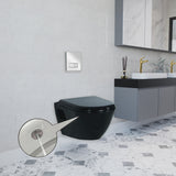Short Projection BLACK Wall Hung Combined Bidet Toilet With Soft Close Seat
