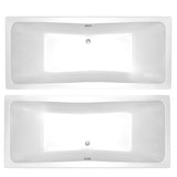 Square Double Ended Bath 1700 x 700mm - www.ultrabathroom.com